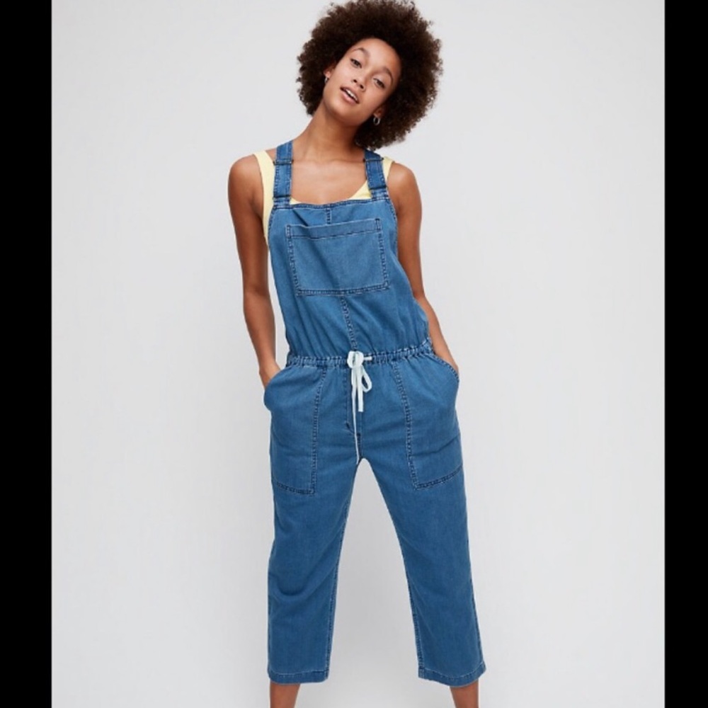 WILFRED CHAMBRAY OVERALL JUMPSUIT (Size Small)